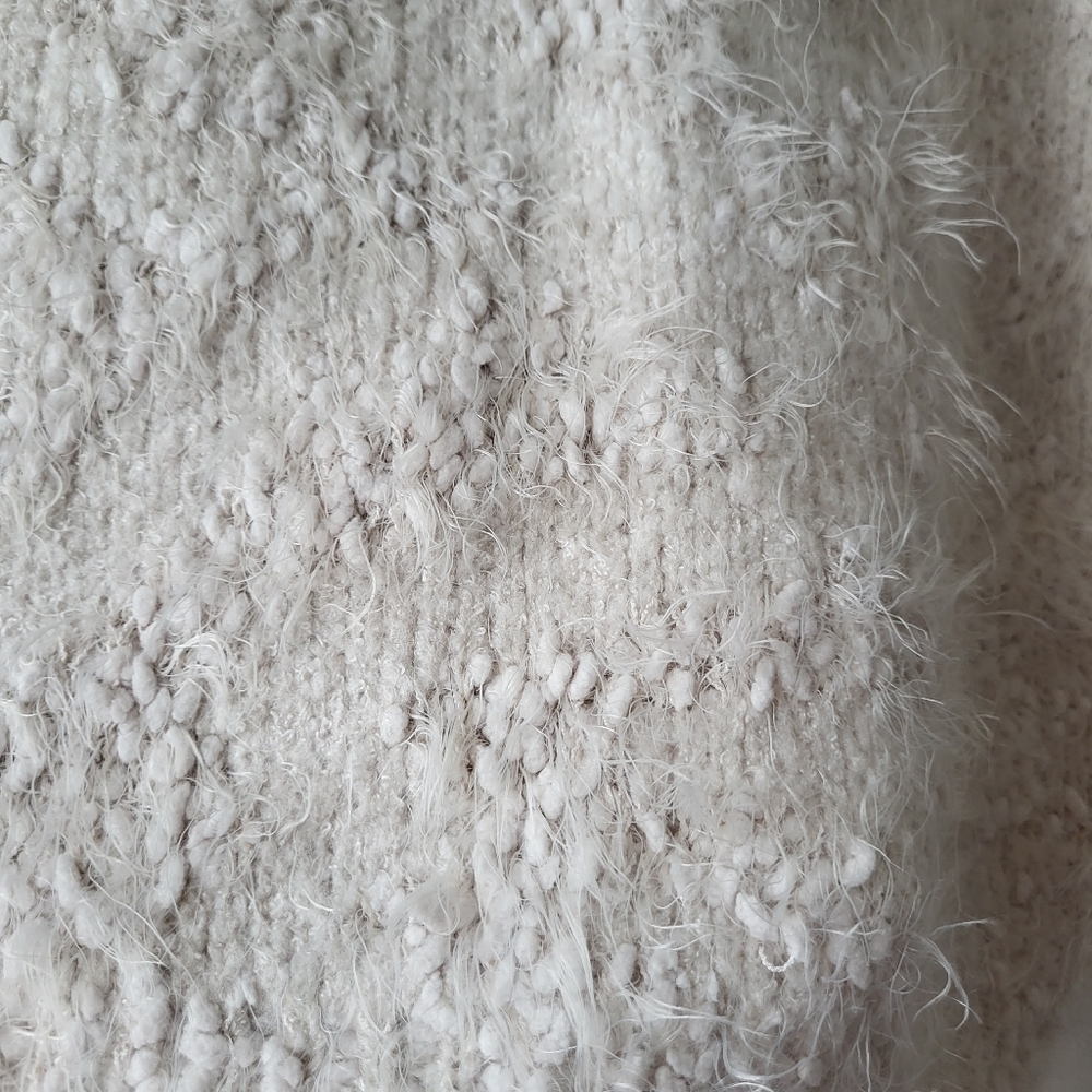 Zara Soft Cream Cozy Cottage Core Countrycore Turtle Neck Sweater - Picture 3 of 9